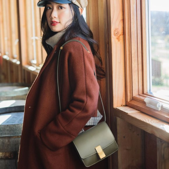 Petite Studio Carmen Wool Coat Cinnamon - Picture 3 of 7